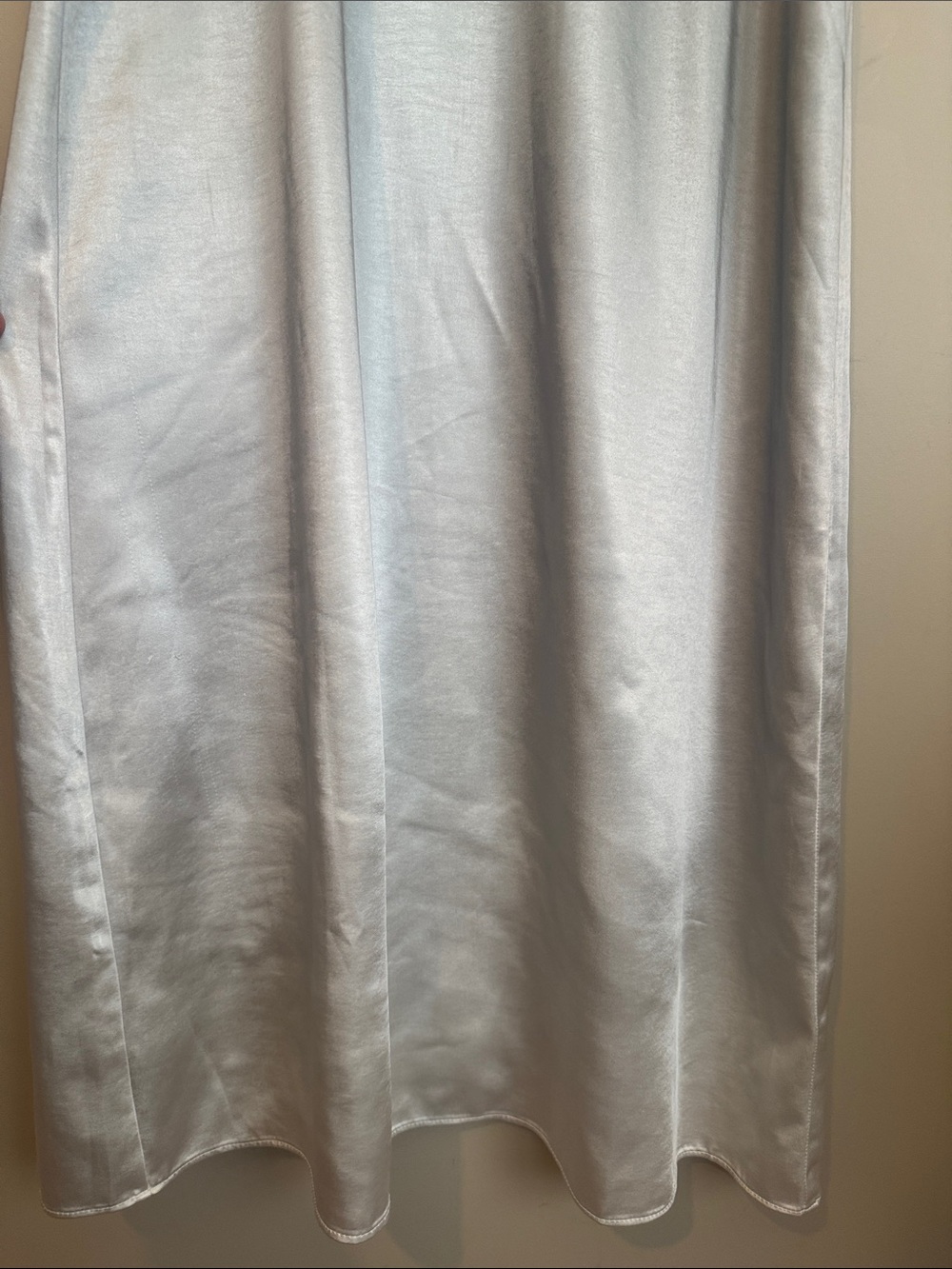OPEN EDIT Racerback Satin Maxi Dress In Green Ombre, Size Medium - Picture 5 of 10